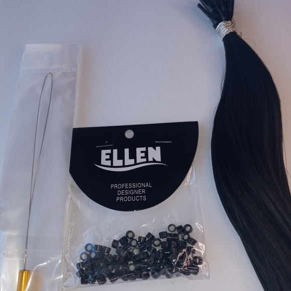 Student itip kit - 18" itips hair extensions , 50 beads , one wire loop needle - Picture 8 of 11